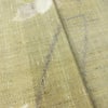盛夏 紬 夏用 バチ衿仕立て 正絹 花柄 単衣仕立て 身丈153cm 裄丈62cm リサイクル着物 着物 黄・黄土色_画像11