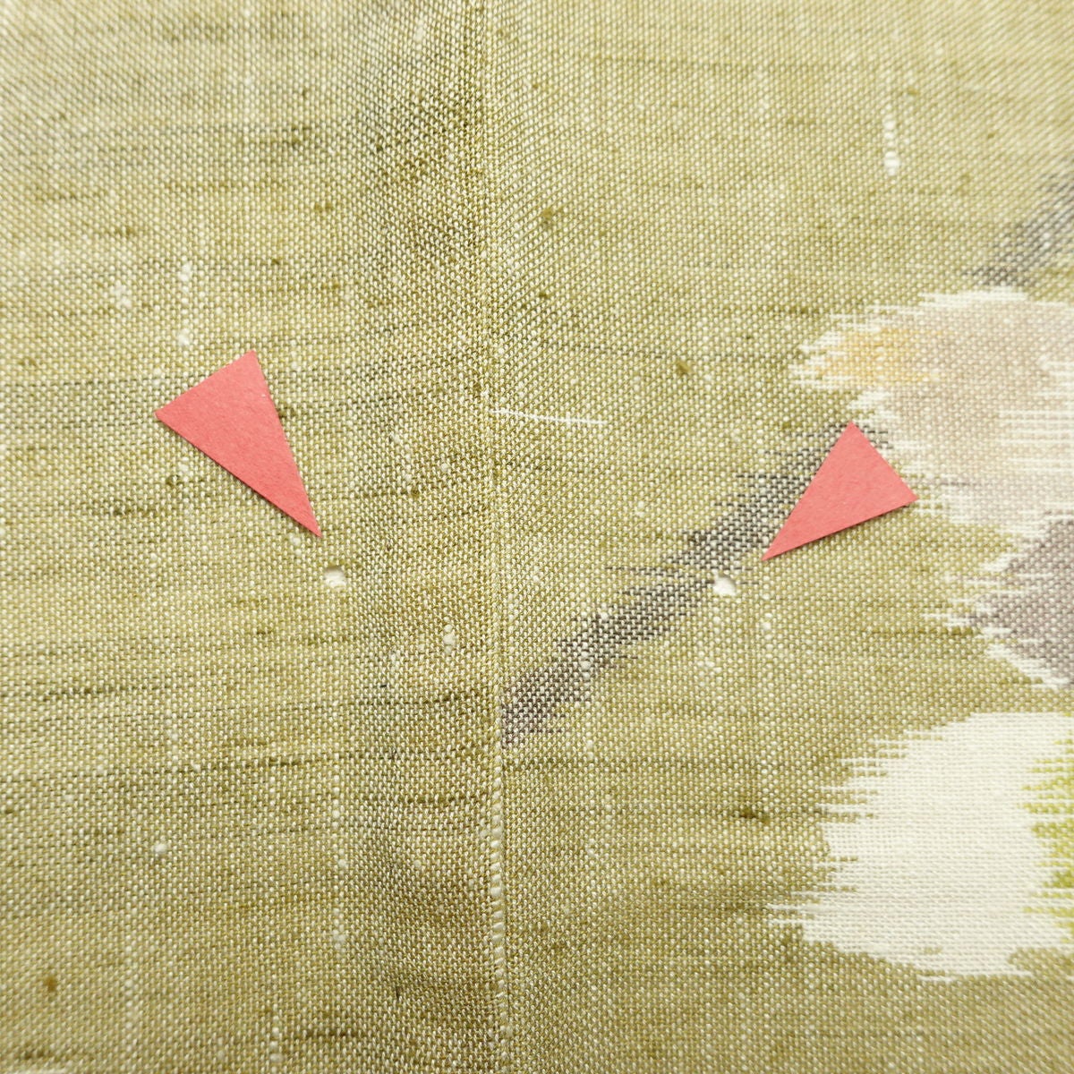 盛夏 紬 夏用 バチ衿仕立て 正絹 花柄 単衣仕立て 身丈153cm 裄丈62cm リサイクル着物 着物 黄・黄土色_画像15