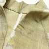 盛夏 紬 夏用 バチ衿仕立て 正絹 花柄 単衣仕立て 身丈153cm 裄丈62cm リサイクル着物 着物 黄・黄土色_画像20