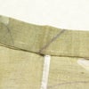 盛夏 紬 夏用 バチ衿仕立て 正絹 花柄 単衣仕立て 身丈153cm 裄丈62cm リサイクル着物 着物 黄・黄土色_画像22