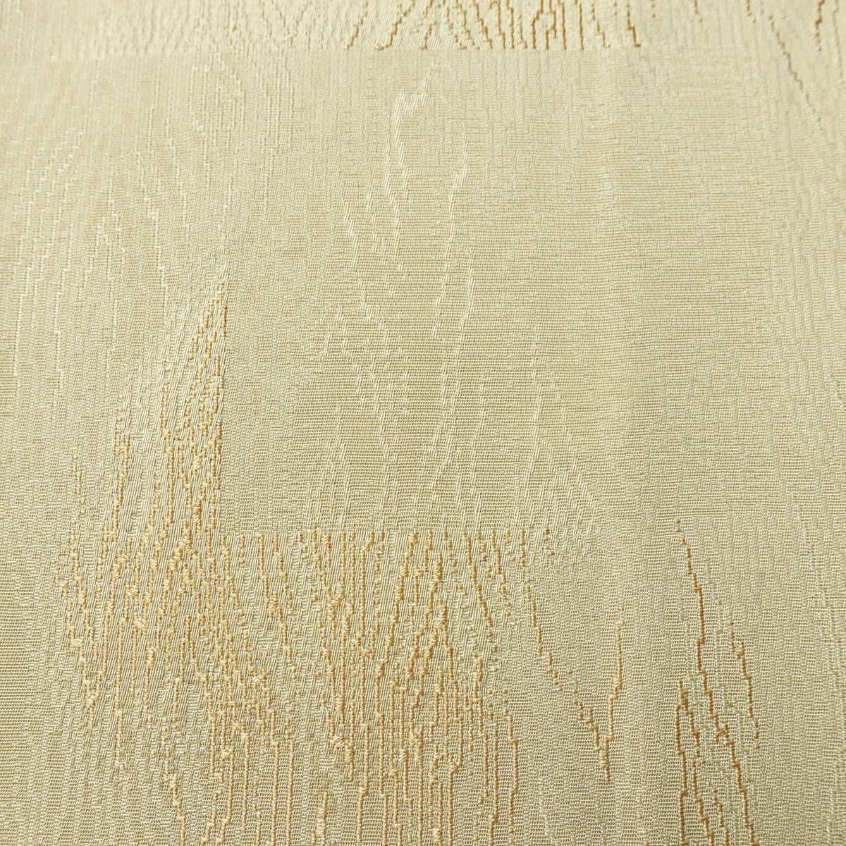 小紋 良品 一つ紋付き 正絹 幾何学柄・抽象柄 袷仕立て 身丈154cm 裄丈65cm リサイクル着物 着物 ベージュ_画像7