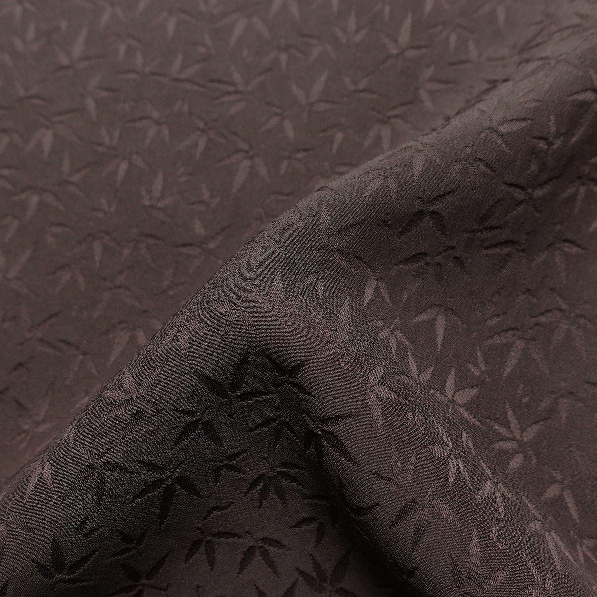 色無地 一つ紋付き 正絹 木の葉・植物柄 袷仕立て 身丈147cm 裄丈60.5cm リサイクル着物 着物 お茶会 フォーマル 茶_画像20