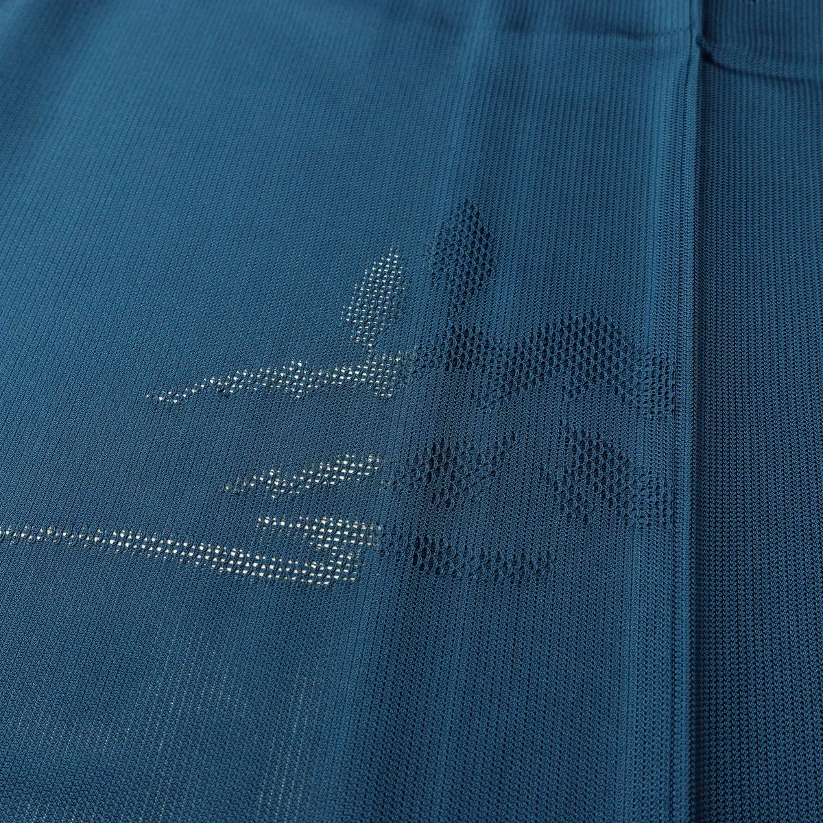 盛夏 夏用 正絹 風景柄 単衣仕立て 身丈155.5cm 裄丈62.5cm リサイクル着物 着物 青・紺_画像7