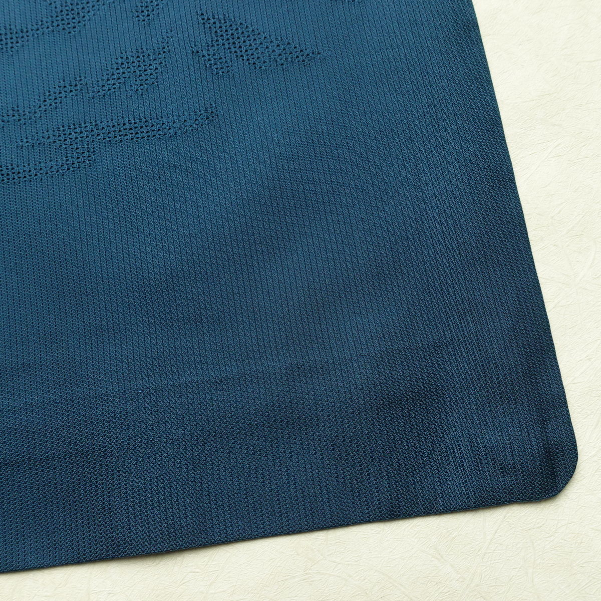 盛夏 夏用 正絹 風景柄 単衣仕立て 身丈155.5cm 裄丈62.5cm リサイクル着物 着物 青・紺_画像15