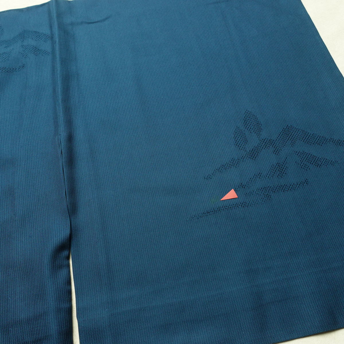 盛夏 夏用 正絹 風景柄 単衣仕立て 身丈155.5cm 裄丈62.5cm リサイクル着物 着物 青・紺_画像18