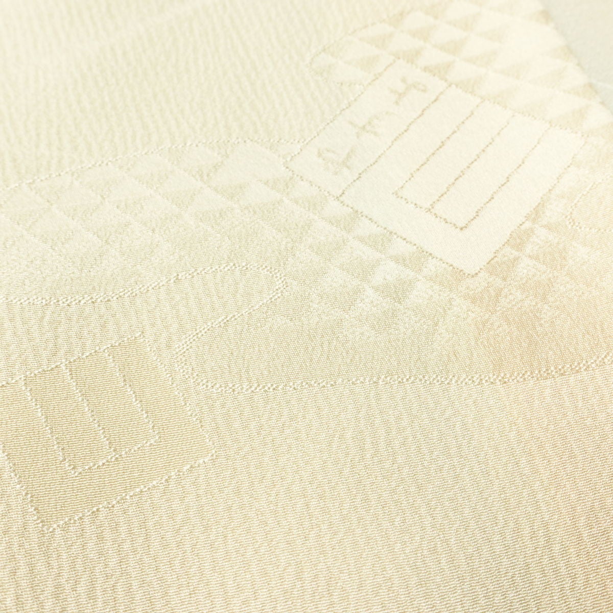 長襦袢 丹後ちりめん 本草木染 翔名織襦袢 しつけ糸付き しつけ糸付き 正絹 流水・波柄 袷仕立て 身丈127.5cm 裄丈63.5cm リサイクル着物 フォーマル ベージュ_画像8