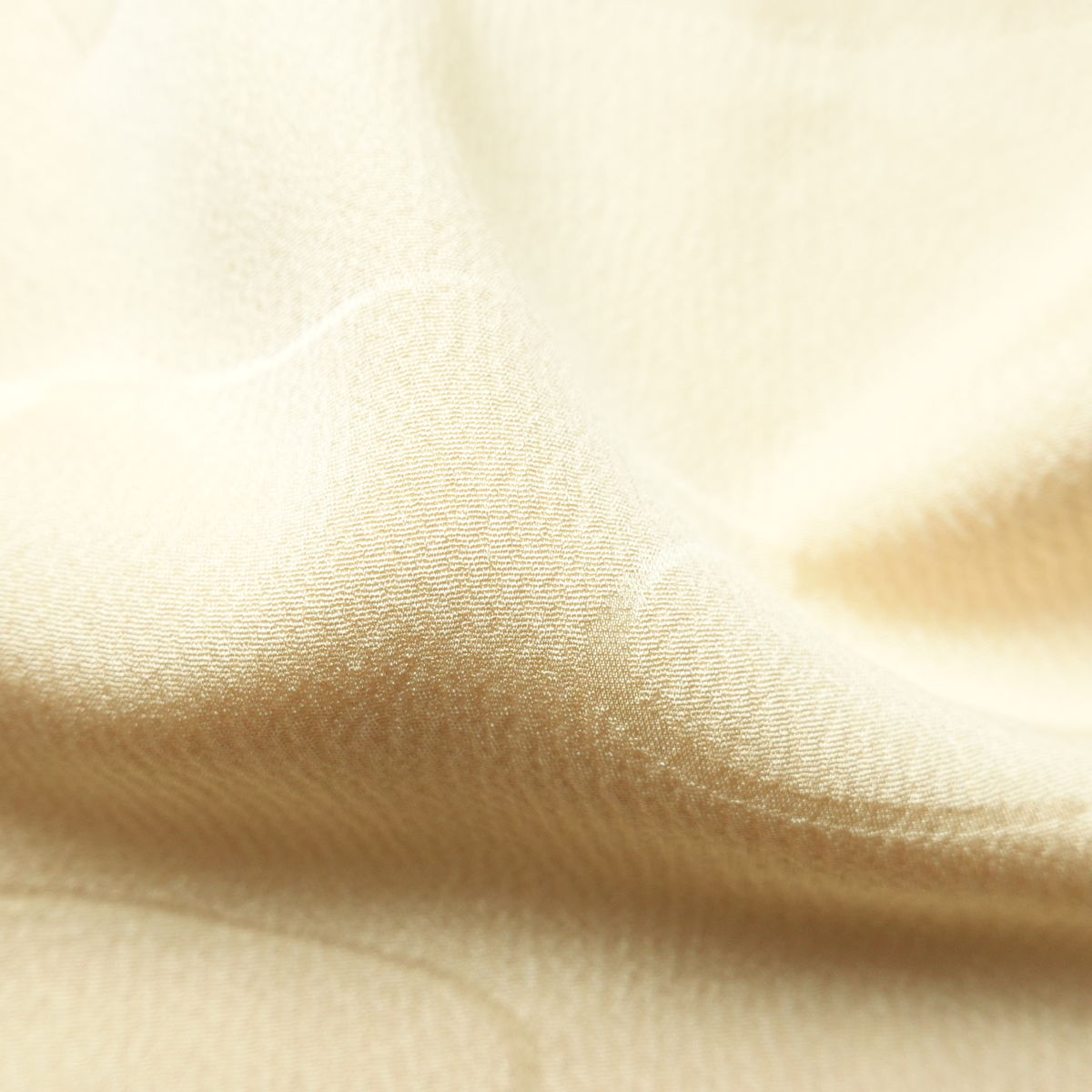 長襦袢 丹後ちりめん 本草木染 翔名織襦袢 しつけ糸付き しつけ糸付き 正絹 流水・波柄 袷仕立て 身丈127.5cm 裄丈63.5cm リサイクル着物 フォーマル ベージュ_画像22