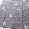 紬 良品 正絹 花柄 袷仕立て 身丈159cm 裄丈64.5cm リサイクル着物 着物 紫・藤色_画像4