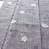 紬 良品 正絹 花柄 袷仕立て 身丈159cm 裄丈64.5cm リサイクル着物 着物 紫・藤色_画像5