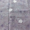 紬 良品 正絹 花柄 袷仕立て 身丈159cm 裄丈64.5cm リサイクル着物 着物 紫・藤色_画像6