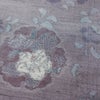 紬 良品 正絹 花柄 袷仕立て 身丈159cm 裄丈64.5cm リサイクル着物 着物 紫・藤色_画像9
