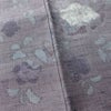 紬 良品 正絹 花柄 袷仕立て 身丈159cm 裄丈64.5cm リサイクル着物 着物 紫・藤色_画像11