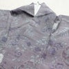 紬 良品 正絹 花柄 袷仕立て 身丈159cm 裄丈64.5cm リサイクル着物 着物 紫・藤色_画像16