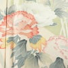 訪問着 正絹 花柄 袷仕立て 身丈169cm 裄丈70cm リサイクル着物 着物 入学式 卒業式 七五三 お宮参り フォーマル 上品 扇面 緑・うぐいす色_画像7