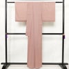 盛夏 色無地 正絹 無地 単衣仕立て 身丈158.5cm 裄丈63.5cm リサイクル着物 夏用 着物 フォーマル ピンク_画像2