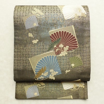 袋帯 六通柄 良品 コシノアヤコ フォーマル用 正絹 リサイクル帯 帯 入学式 卒業式 七五三 お宮参り 菊 多色使い