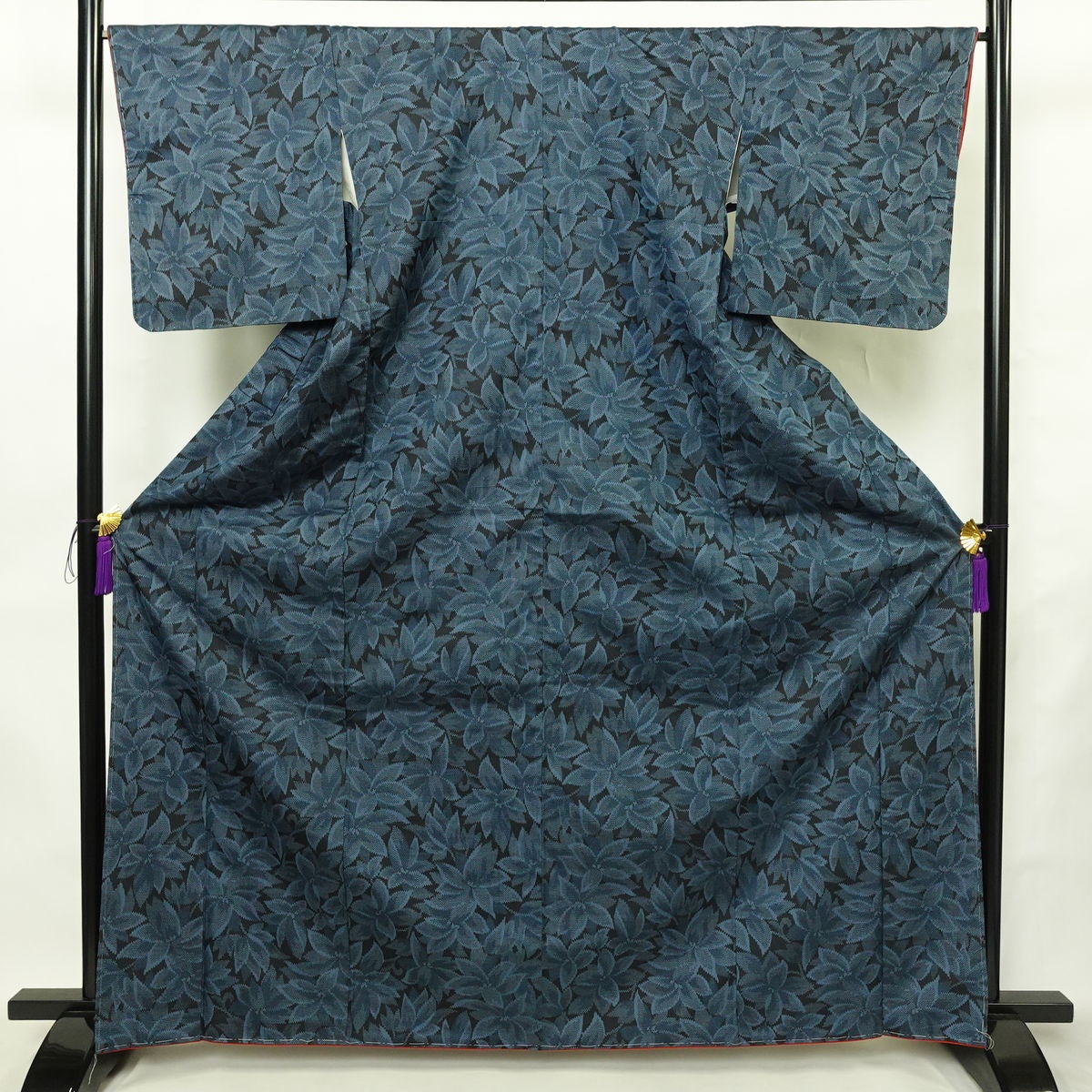 正絹 着物 裄丈65.5cm 身丈158.5cm 多 しつけ糸付き未使用極美