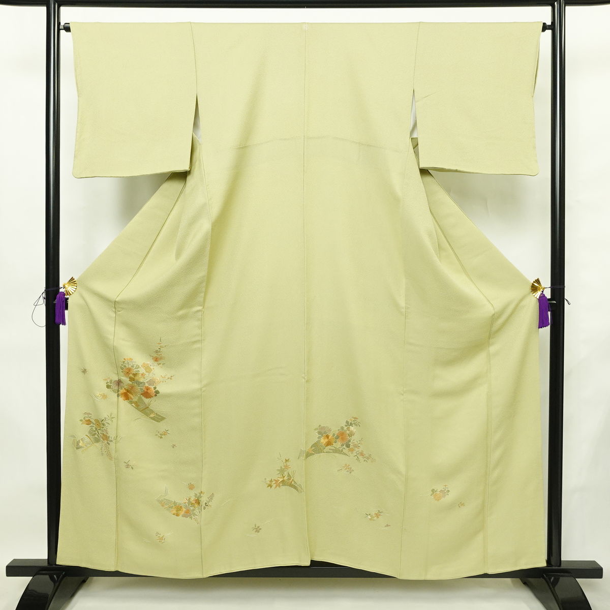 リサイクル着物 付下げ 金駒刺繍 正絹 身丈約158.5cm 裄丈約64.5cm 25z09-5385 000000020972_enJuwEc.jpg