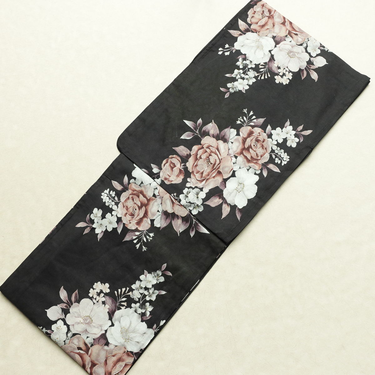 新品 浴衣 帯 2点セット 女性用 綿 平織 古典柄 浴衣 半幅帯 未使用品