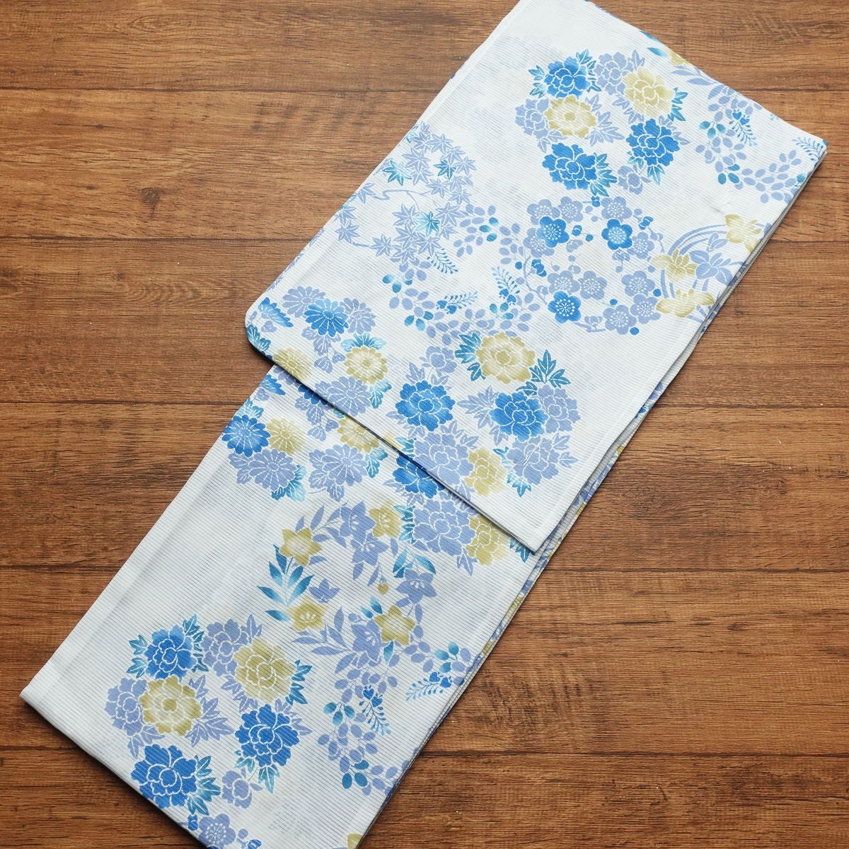 新品 浴衣 綿絽 国内染色 国内加工 女性用 絽 しつけ糸付き 未使用品