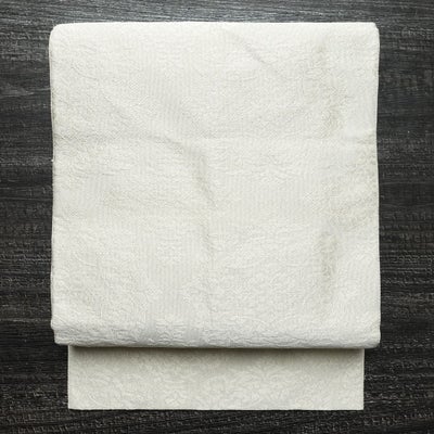 名古屋帯 全通柄 良品 正絹 幾何学柄・抽象柄 松葉仕立て なごや帯 リサイクル帯 帯 シンプル