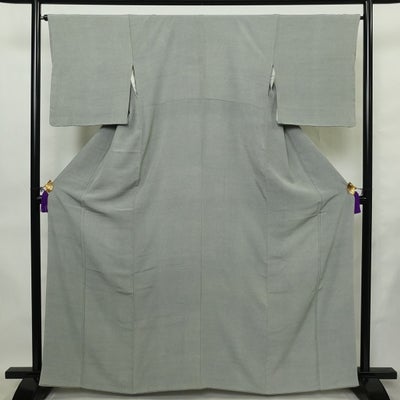 小紋 江戸小紋 総柄 正絹 古典柄 袷仕立て 身丈163.5cm 裄丈65.5cm リサイクル着物 着物 緑・うぐいす色