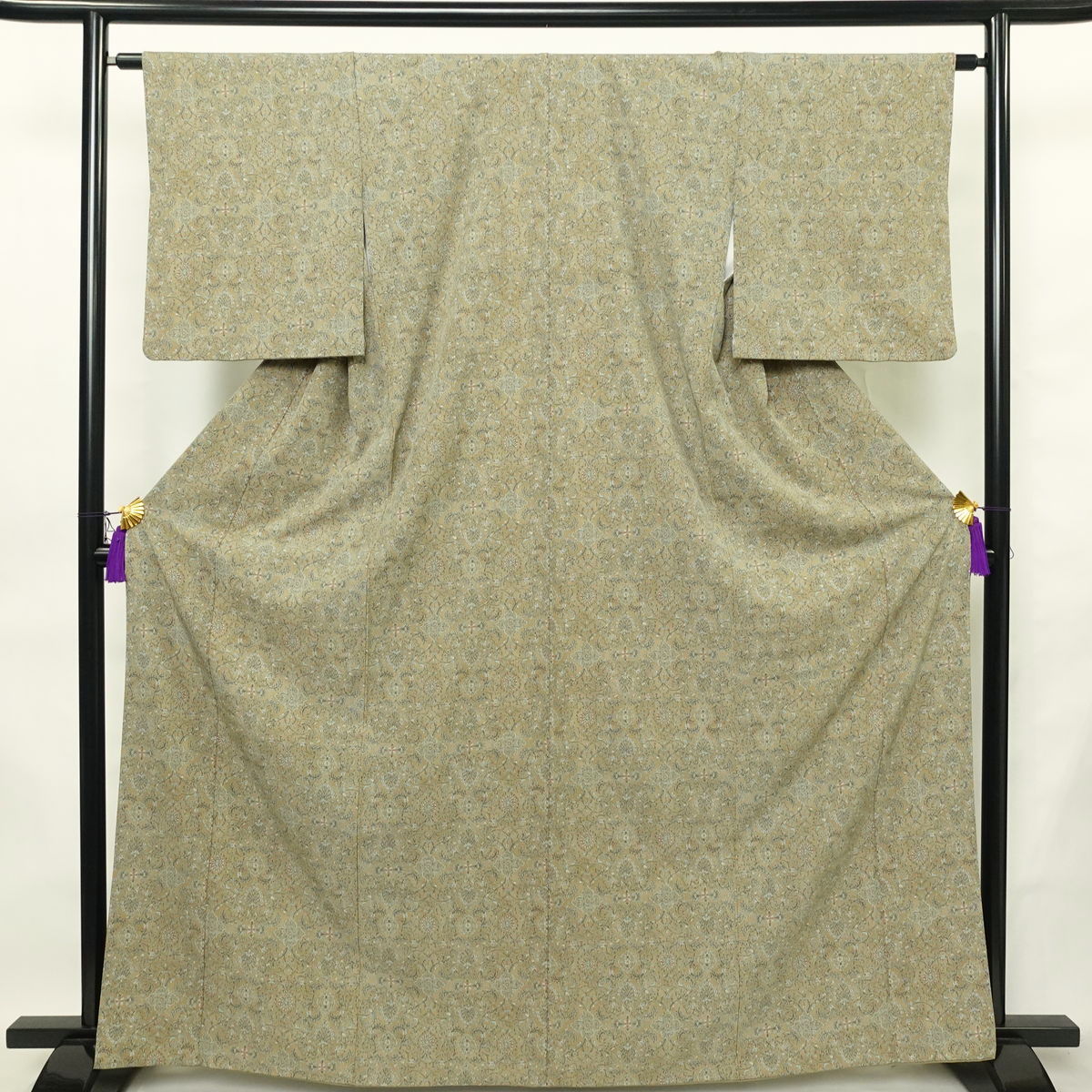 新品 浴衣 綿絽 国内染色 国内加工 女性用 絽 しつけ糸付き 未使用品