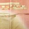 訪問着 一つ紋付き 正絹 古典柄 袷仕立て 身丈159cm 裄丈65cm リサイクル着物 着物 刺繍 箔 金彩 入学式 卒業式 結婚式 七五三 お宮参り フォーマル ピンク_画像6