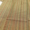 単衣 紬 良品 バチ衿仕立て 正絹 縞柄・線柄 単衣仕立て 身丈153.5cm 裄丈62.5cm リサイクル着物 着物 黄・黄土色_画像5