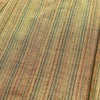 単衣 紬 良品 バチ衿仕立て 正絹 縞柄・線柄 単衣仕立て 身丈153.5cm 裄丈62.5cm リサイクル着物 着物 黄・黄土色_画像19
