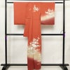 訪問着 正絹 風景柄 袷仕立て 身丈158cm 裄丈65.5cm リサイクル着物 着物 金彩 入学式 卒業式 結婚式 七五三 お宮参り フォーマル 御所車 萩 菊 赤・朱_画像2