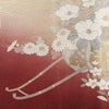 訪問着 正絹 風景柄 袷仕立て 身丈158cm 裄丈65.5cm リサイクル着物 着物 金彩 入学式 卒業式 結婚式 七五三 お宮参り フォーマル 御所車 萩 菊 赤・朱_画像8