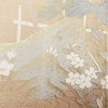 訪問着 正絹 風景柄 袷仕立て 身丈158cm 裄丈65.5cm リサイクル着物 着物 金彩 入学式 卒業式 結婚式 七五三 お宮参り フォーマル 御所車 萩 菊 赤・朱_画像12