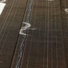 紬 美品 しつけ糸付き 正絹 人物・動物柄 袷仕立て 身丈160cm 裄丈69cm リサイクル着物 着物 茶_画像5
