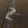 紬 美品 しつけ糸付き 正絹 人物・動物柄 袷仕立て 身丈160cm 裄丈69cm リサイクル着物 着物 茶_画像7
