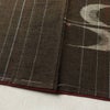 紬 美品 しつけ糸付き 正絹 人物・動物柄 袷仕立て 身丈160cm 裄丈69cm リサイクル着物 着物 茶_画像14