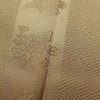道行コート 美品 しつけ糸付き 正絹 木の葉・植物柄 袷仕立て 身丈92cm 裄丈66.5cm リサイクル着物 着物 黄・黄土色_画像9