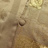 道行コート 美品 しつけ糸付き 正絹 木の葉・植物柄 袷仕立て 身丈92cm 裄丈66.5cm リサイクル着物 着物 黄・黄土色_画像13