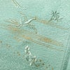 付け下げ 良品 しつけ糸付き 一つ紋付き 正絹 木の葉・植物柄 袷仕立て 身丈159cm 裄丈64.5cm リサイクル着物 着物 刺繍 金糸 入学式 卒業式 結婚式 七五三 お宮参り フォーマル 緑・うぐいす色_画像7
