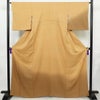 付け下げ 良品 落款入り 正絹 その他の柄 袷仕立て 身丈163.5cm 裄丈64.5cm リサイクル着物 着物 七五三 お宮参り フォーマル シンプル 黄・黄土色_画像1