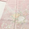 訪問着 伊達襟付き 落款入り しつけ糸付き 正絹 花柄 袷仕立て 身丈162cm 裄丈64cm リサイクル着物 着物 作家物 金彩 入学式 結婚式 七五三 お宮参り フォーマル ピンク_画像5