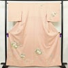 訪問着 正絹 古典柄 袷仕立て 身丈163cm 裄丈65cm リサイクル着物 着物 箔 金彩 入学式 結婚式 七五三 お宮参り フォーマル ピンク_画像1