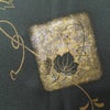 付け下げ 金駒刺繍 正絹 花柄 袷仕立て 身丈161cm 裄丈67.5cm リサイクル着物 着物 箔 入学式 七五三 お宮参り フォーマル 緑・うぐいす色_画像8