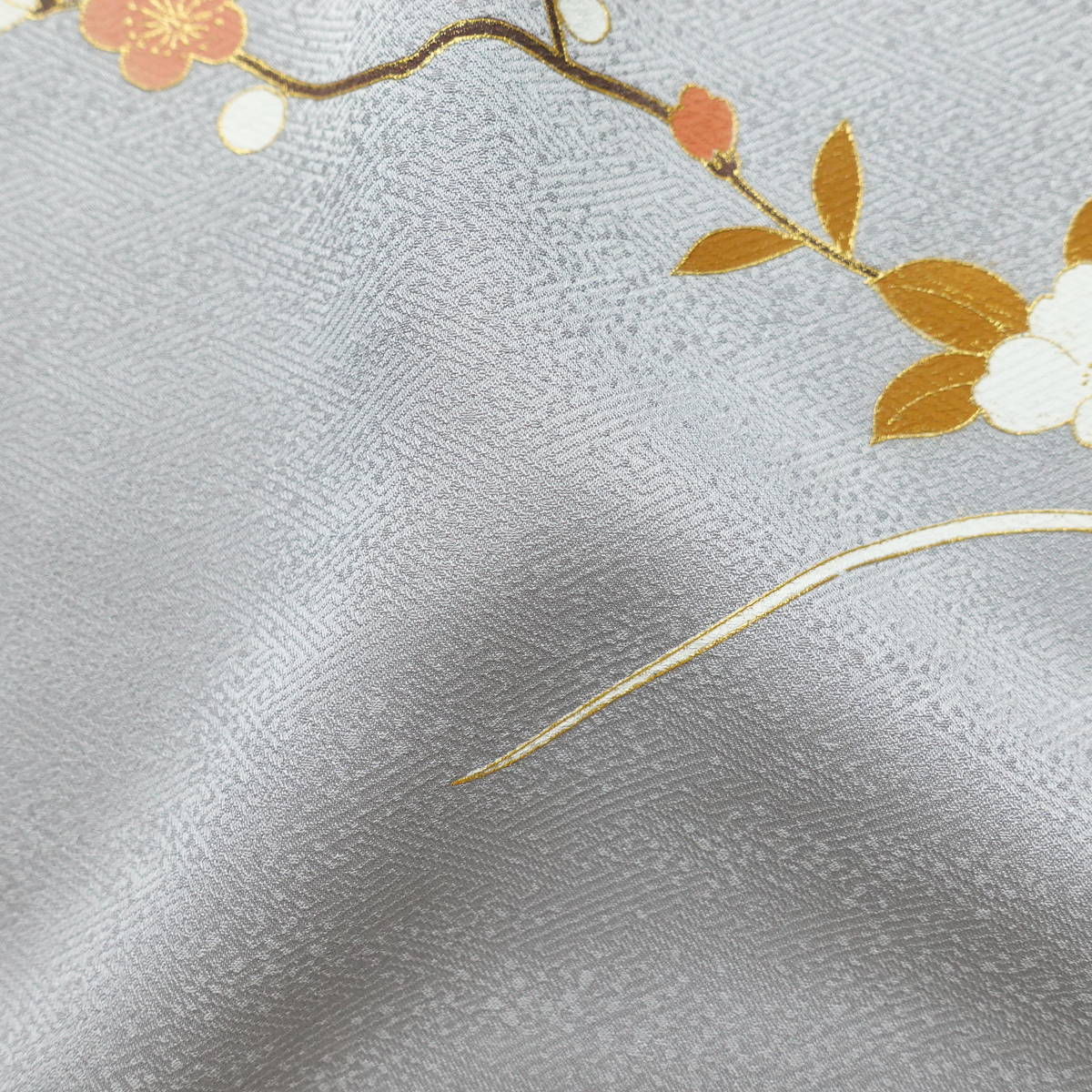 訪問着 良品 正絹 花柄 袷仕立て 身丈163.5cm 裄丈71.5cm リサイクル着物 着物 金彩 入学式 卒業式 七五三 お宮参り フォーマル 青・紺_画像25