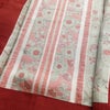 道行コート 美品 しつけ糸付き 正絹 花柄 袷仕立て 身丈86cm 裄丈64.5cm リサイクル着物 着物 赤・朱_画像13