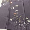 付け下げ 一つ紋付き 正絹 花柄 袷仕立て 身丈156cm 裄丈63cm 金駒刺繍 リサイクル着物 着物 金彩 入学式 七五三 お宮参り フォーマル 紫・藤色_画像4