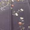 付け下げ 一つ紋付き 正絹 花柄 袷仕立て 身丈156cm 裄丈63cm 金駒刺繍 リサイクル着物 着物 金彩 入学式 七五三 お宮参り フォーマル 紫・藤色_画像6