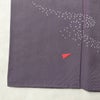 付け下げ 一つ紋付き 正絹 花柄 袷仕立て 身丈156cm 裄丈63cm 金駒刺繍 リサイクル着物 着物 金彩 入学式 七五三 お宮参り フォーマル 紫・藤色_画像8