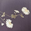 付け下げ 一つ紋付き 正絹 花柄 袷仕立て 身丈156cm 裄丈63cm 金駒刺繍 リサイクル着物 着物 金彩 入学式 七五三 お宮参り フォーマル 紫・藤色_画像12