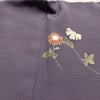 付け下げ 一つ紋付き 正絹 花柄 袷仕立て 身丈156cm 裄丈63cm 金駒刺繍 リサイクル着物 着物 金彩 入学式 七五三 お宮参り フォーマル 紫・藤色_画像24
